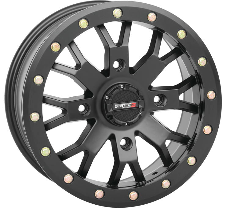 SB-4 Beadlock Wheels SB-4 14X7 4/156 6+1 SBL MT BK