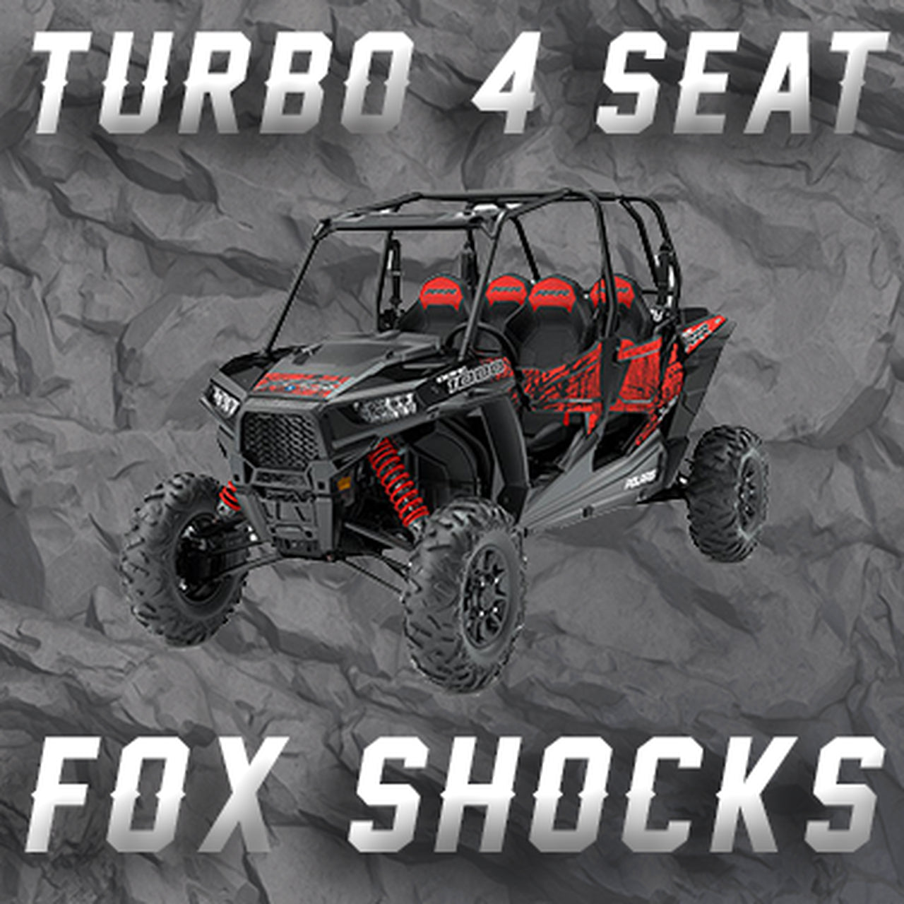 POLARIS RZR TURBO - 4 SEATER W/ FOX SHOCKS TENDER SPRING SWAP KIT (Fronts Backordered till 7/30)