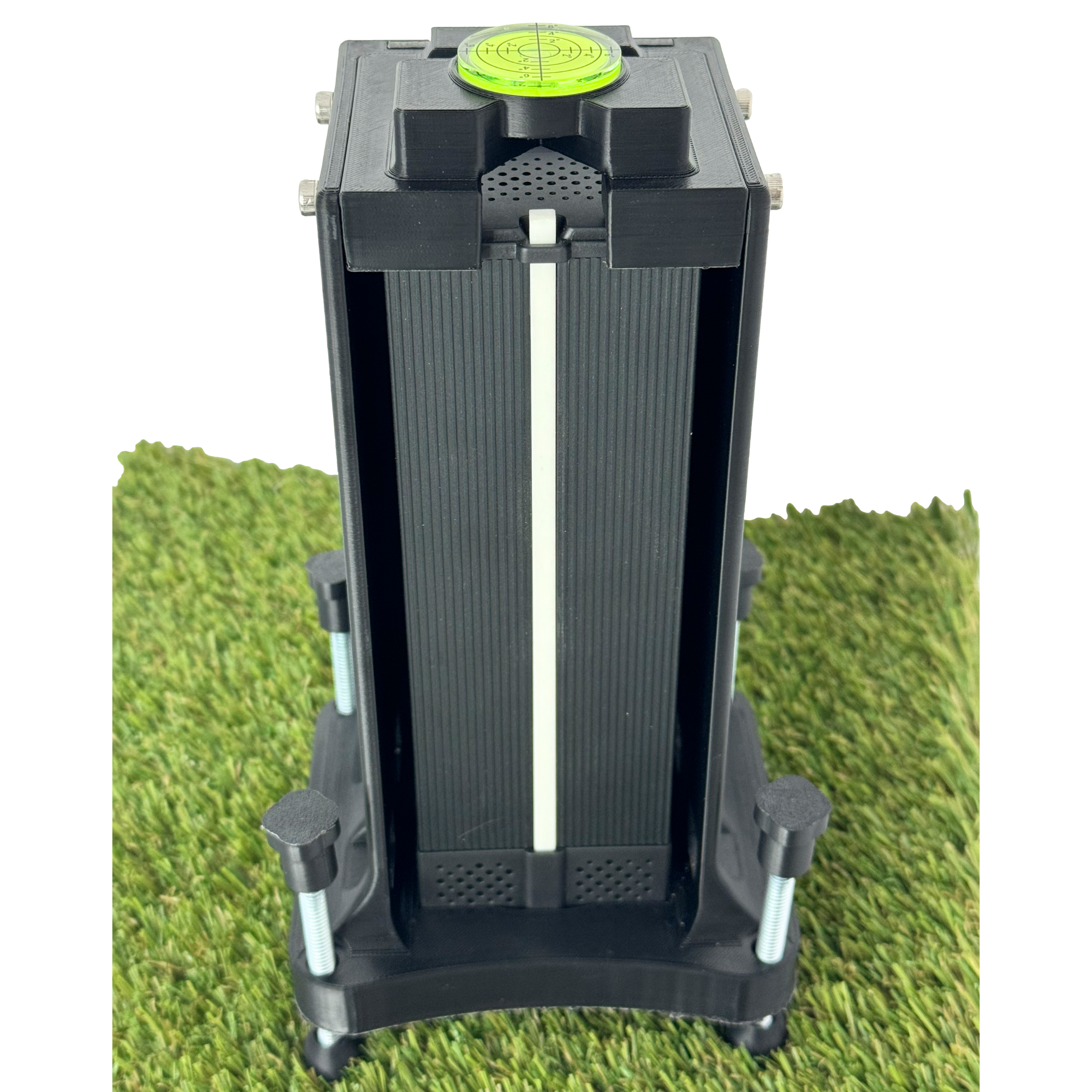 Protective Case For Square Golf Launch Monitor - Full Polycarbonate Front With Adjustable Leveling Feet