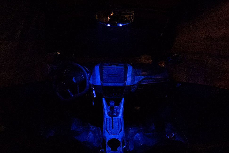 Seizmik Halo-RA LED Rearview Mirror with Cast Aluminum Bezel – 1.75″ Round Tube (In Store).