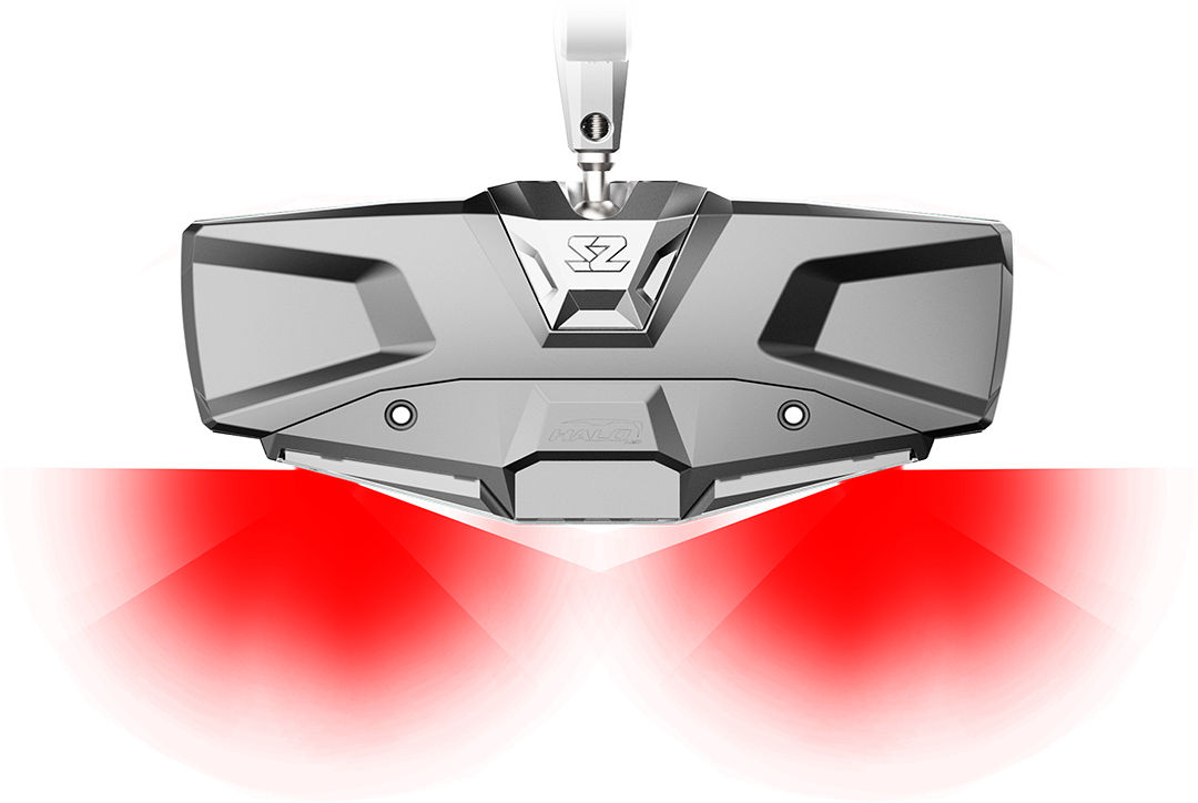 Seizmik Halo-RA LED Rearview Mirror with Cast Aluminum Bezel – 1.75″ Round Tube (In Store).