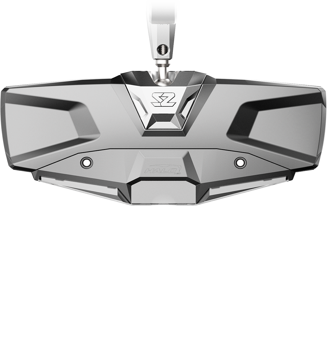 Seizmik Halo-RA LED Rearview Mirror with Cast Aluminum Bezel – 1.75″ Round Tube (In Store).