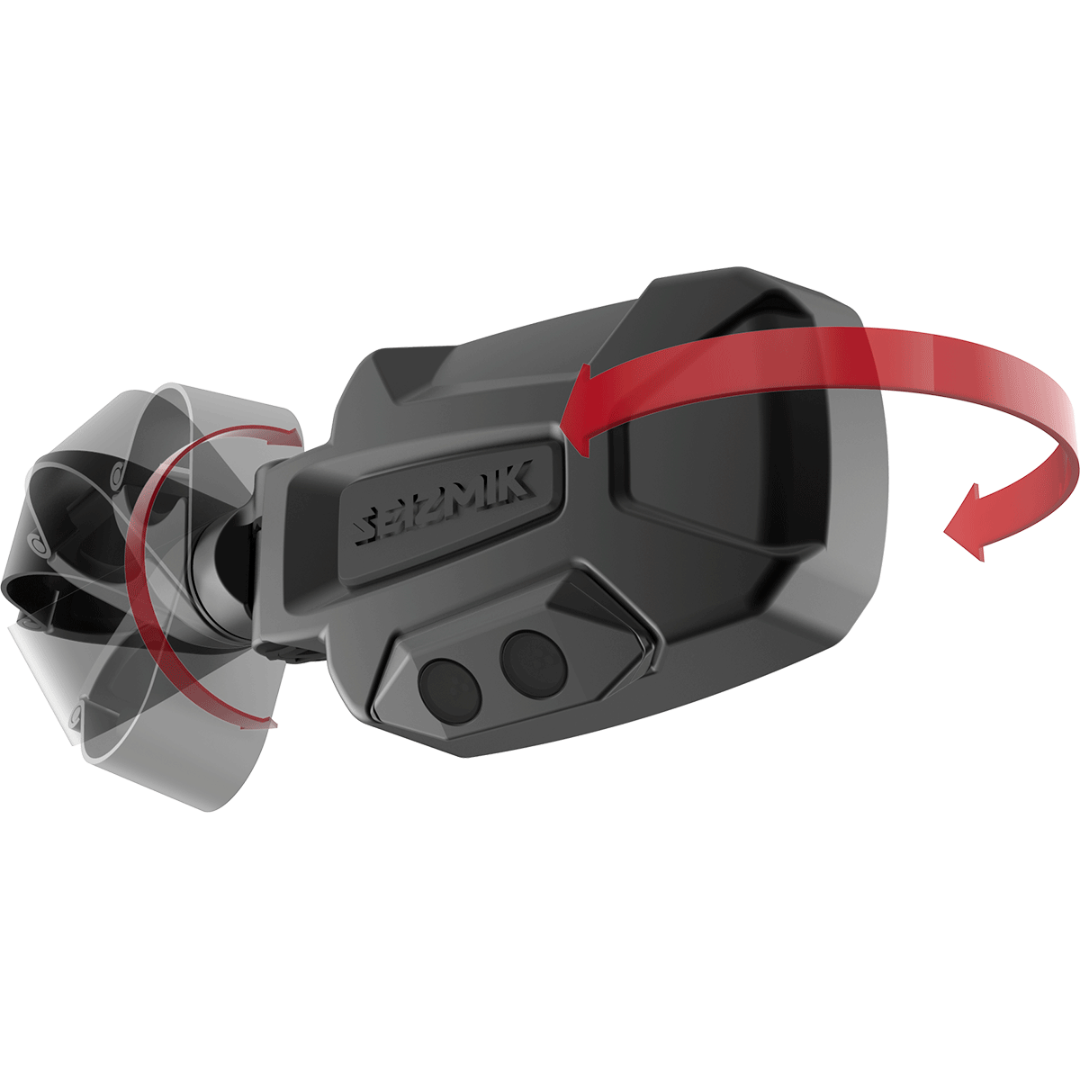 Seizmik Pursuit Night Vision Series Side View Mirror (Pair – Cast Aluminum) – 1.75″ Round Tube (In Store).