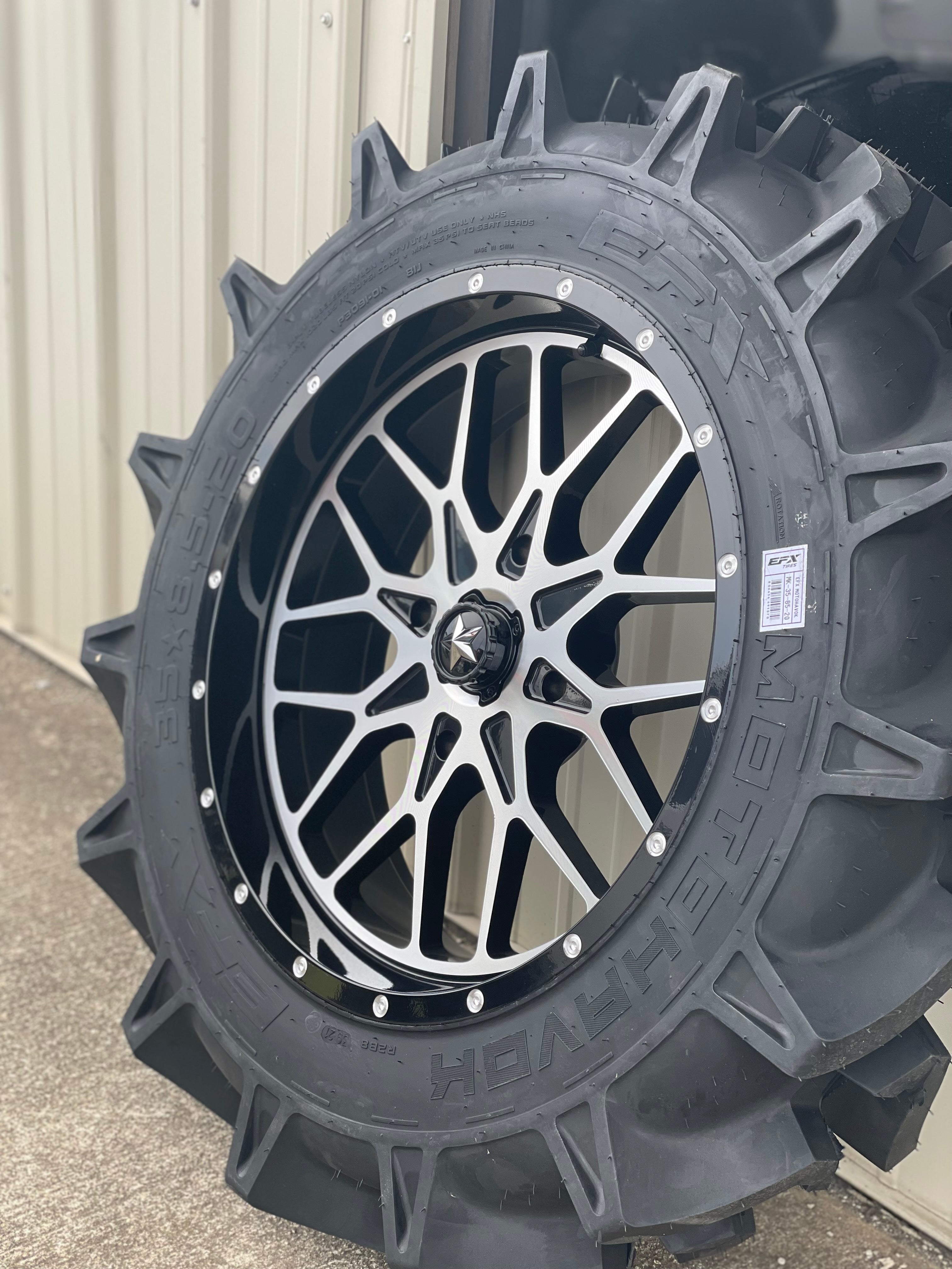 Motohavok (35x8.5-20) & MSA Portal (20x7 0mm Offset 4x156 Polaris) Package.