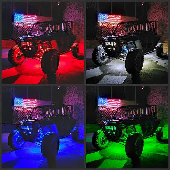 Infinite Offroad UTV - RGB+W Rock Light Kit.