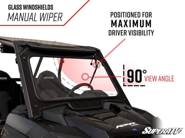 SuperATV POLARIS RZR XP 1000 GLASS WINDSHIELD